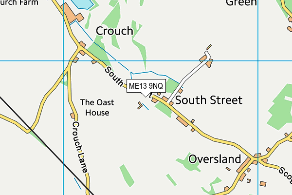 ME13 9NQ map - OS VectorMap District (Ordnance Survey)