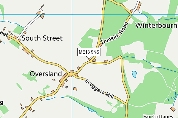 ME13 9NS map - OS VectorMap District (Ordnance Survey)