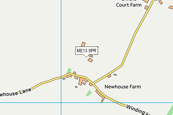 ME13 9PR map - OS VectorMap District (Ordnance Survey)