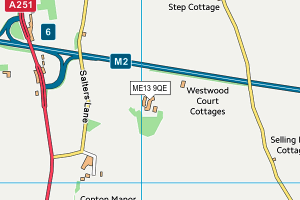 ME13 9QE map - OS VectorMap District (Ordnance Survey)