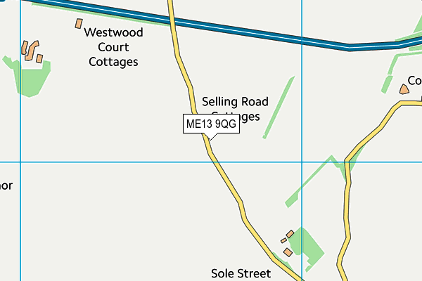 ME13 9QG map - OS VectorMap District (Ordnance Survey)