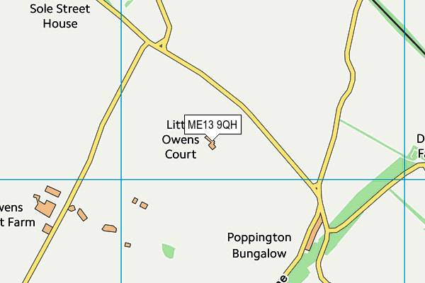 ME13 9QH map - OS VectorMap District (Ordnance Survey)