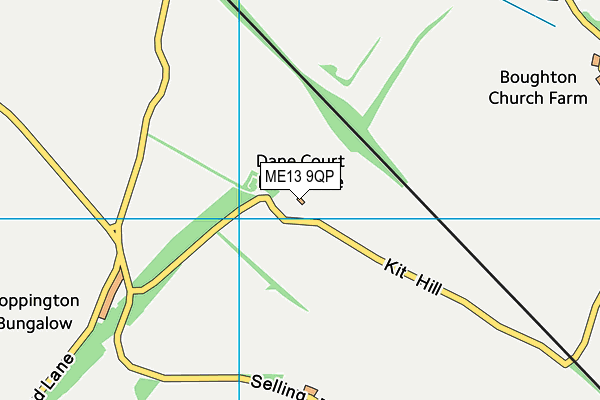 ME13 9QP map - OS VectorMap District (Ordnance Survey)