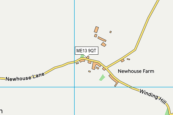 ME13 9QT map - OS VectorMap District (Ordnance Survey)