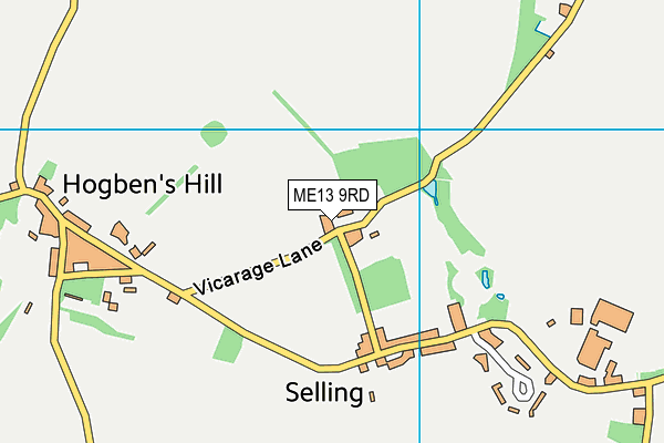 ME13 9RD map - OS VectorMap District (Ordnance Survey)