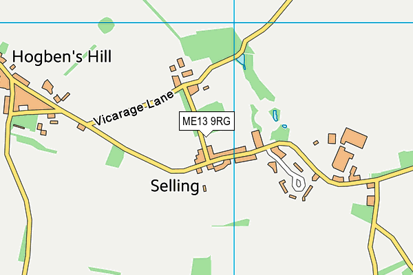 ME13 9RG map - OS VectorMap District (Ordnance Survey)