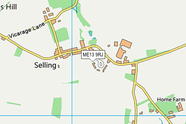 ME13 9RJ map - OS VectorMap District (Ordnance Survey)