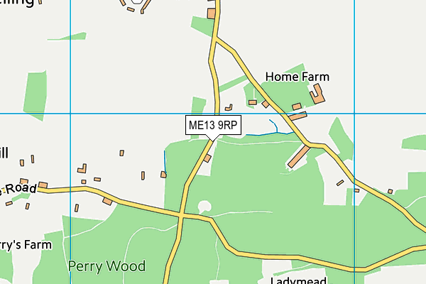 ME13 9RP map - OS VectorMap District (Ordnance Survey)