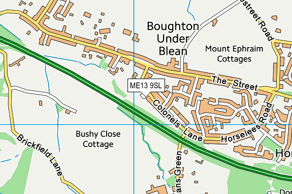 ME13 9SL map - OS VectorMap District (Ordnance Survey)