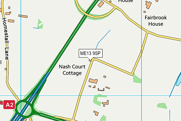 ME13 9SP map - OS VectorMap District (Ordnance Survey)