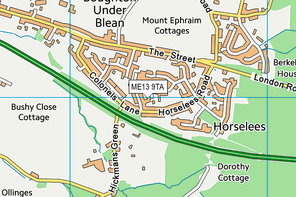 ME13 9TA map - OS VectorMap District (Ordnance Survey)