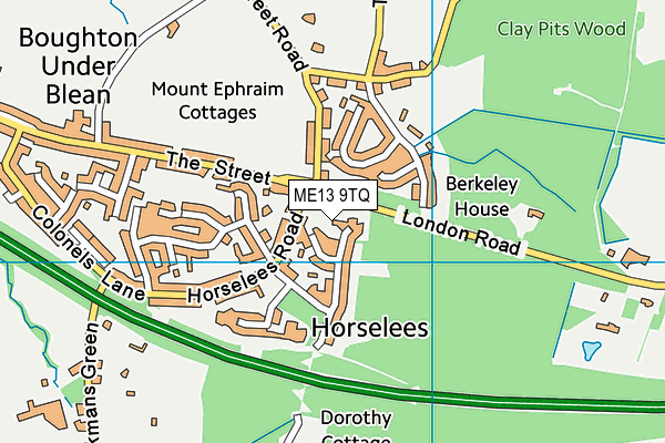 ME13 9TQ map - OS VectorMap District (Ordnance Survey)