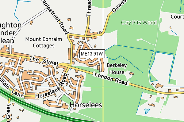 ME13 9TW map - OS VectorMap District (Ordnance Survey)