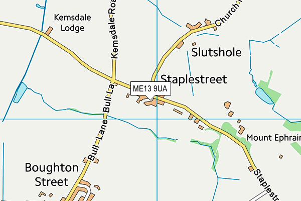 ME13 9UA map - OS VectorMap District (Ordnance Survey)