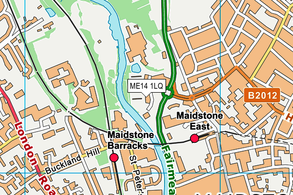 The Gallagher Stadium map (ME14 1LQ) - OS VectorMap District (Ordnance Survey)