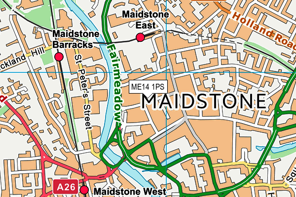 Map of MAIDSTONE BOOKKEEPING SERVICES LTD at district scale