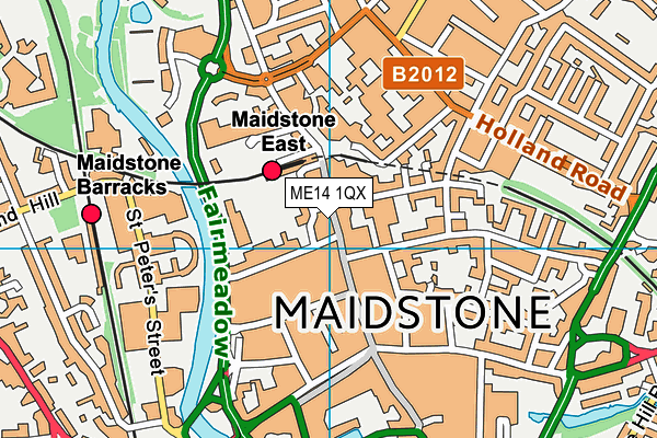 Map of THE AVENUE MAIDSTONE LIMITED at district scale