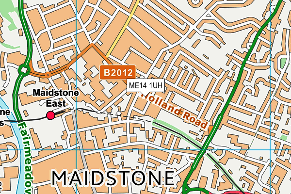 ME14 1UH map - OS VectorMap District (Ordnance Survey)