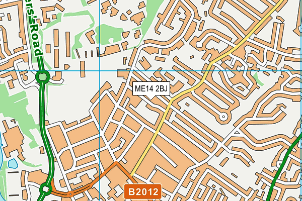 ME14 2BJ map - OS VectorMap District (Ordnance Survey)