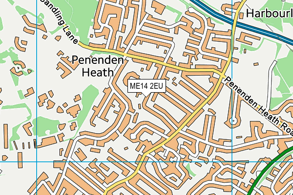 ME14 2EU map - OS VectorMap District (Ordnance Survey)