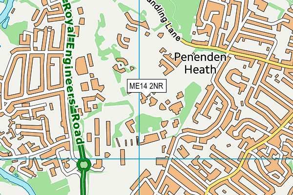 ME14 2NR map - OS VectorMap District (Ordnance Survey)