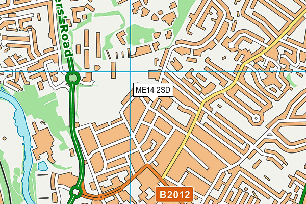 ME14 2SD map - OS VectorMap District (Ordnance Survey)