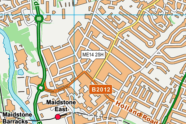 ME14 2SH map - OS VectorMap District (Ordnance Survey)