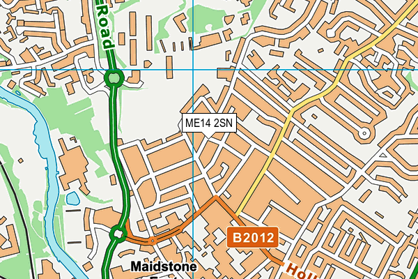ME14 2SN map - OS VectorMap District (Ordnance Survey)