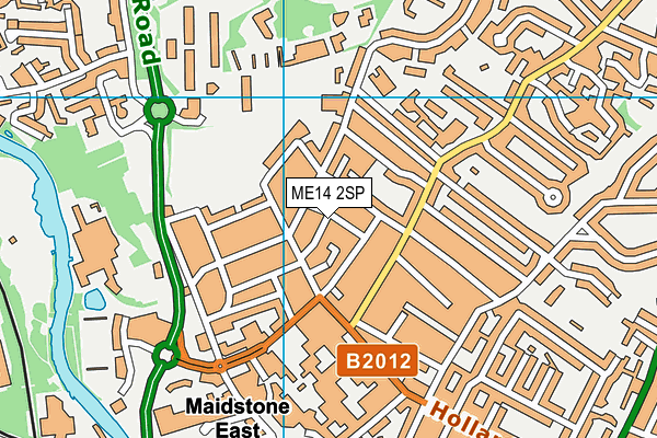 ME14 2SP map - OS VectorMap District (Ordnance Survey)