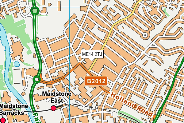 ME14 2TJ map - OS VectorMap District (Ordnance Survey)
