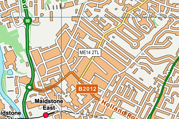 ME14 2TL map - OS VectorMap District (Ordnance Survey)