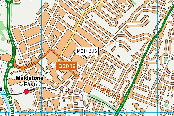 ME14 2US map - OS VectorMap District (Ordnance Survey)