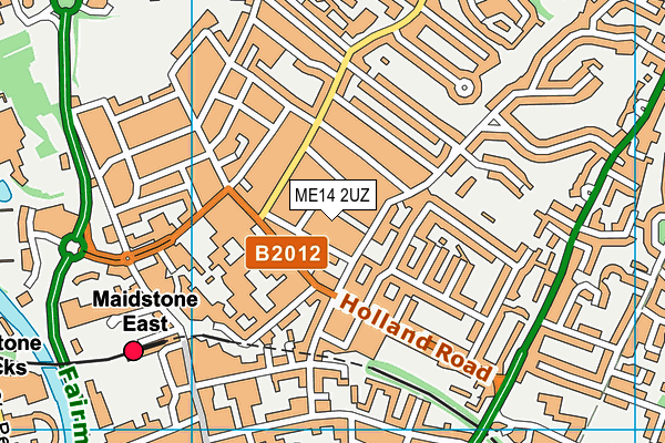 ME14 2UZ map - OS VectorMap District (Ordnance Survey)