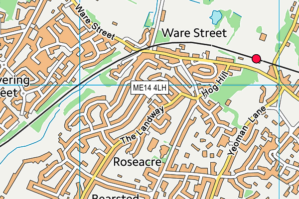ME14 4LH map - OS VectorMap District (Ordnance Survey)