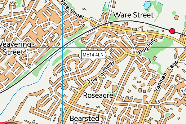 ME14 4LN map - OS VectorMap District (Ordnance Survey)