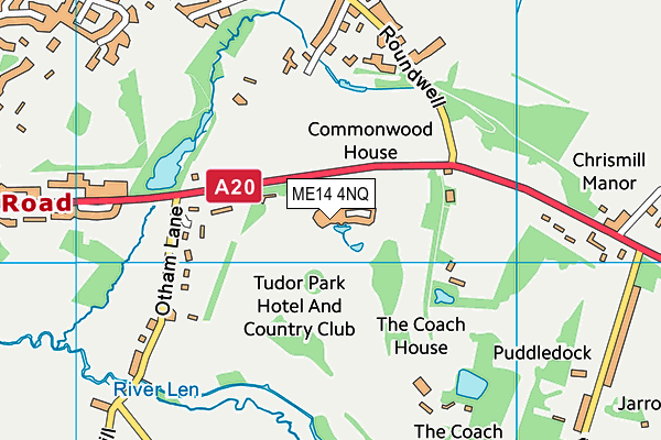 Marriott Leisure & Country Club (Tudor Park) map (ME14 4NQ) - OS VectorMap District (Ordnance Survey)