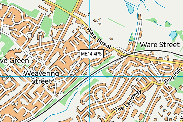 ME14 4PS map - OS VectorMap District (Ordnance Survey)
