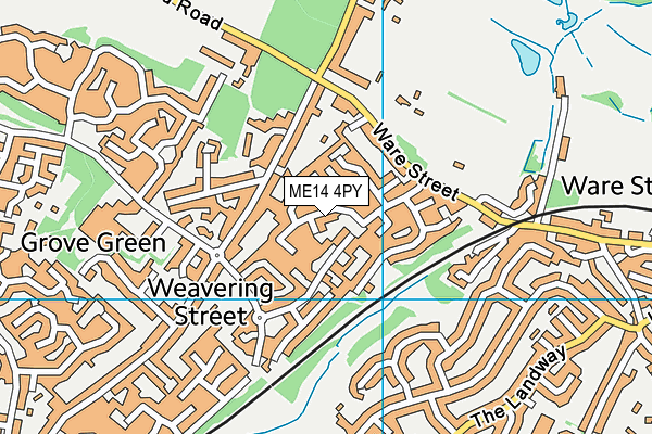 ME14 4PY map - OS VectorMap District (Ordnance Survey)