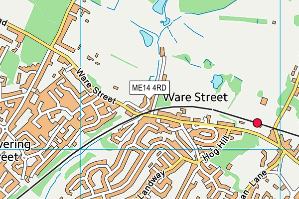 ME14 4RD map - OS VectorMap District (Ordnance Survey)