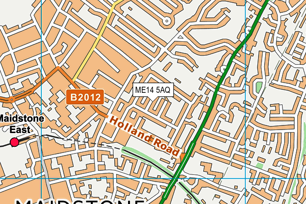 ME14 5AQ map - OS VectorMap District (Ordnance Survey)