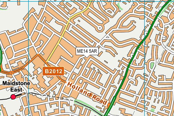 ME14 5AR map - OS VectorMap District (Ordnance Survey)