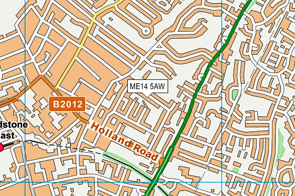ME14 5AW map - OS VectorMap District (Ordnance Survey)