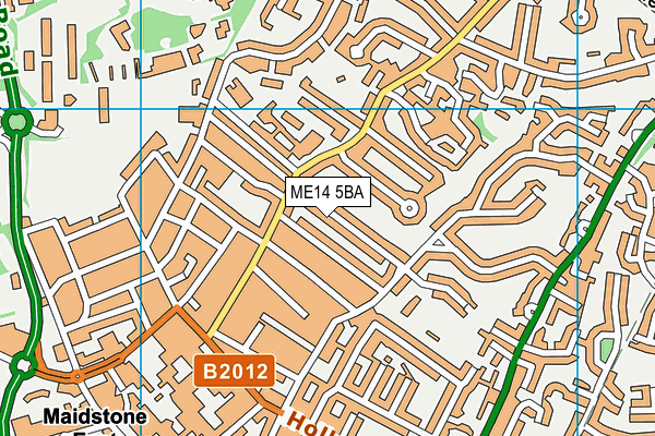 ME14 5BA map - OS VectorMap District (Ordnance Survey)
