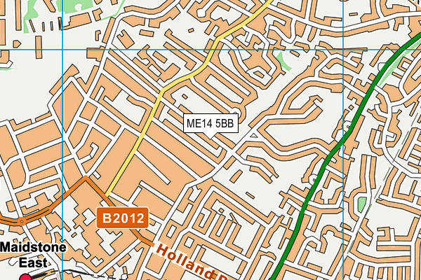 ME14 5BB map - OS VectorMap District (Ordnance Survey)
