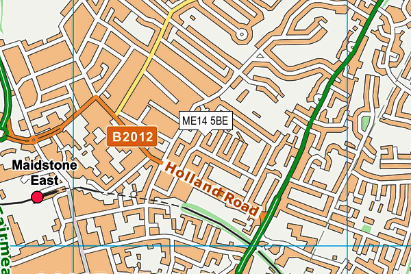 ME14 5BE map - OS VectorMap District (Ordnance Survey)
