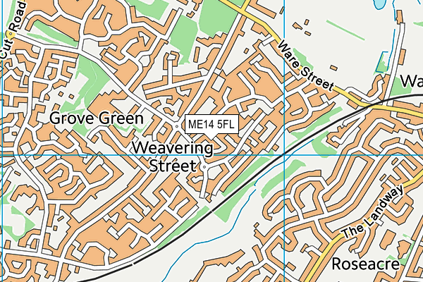ME14 5FL map - OS VectorMap District (Ordnance Survey)