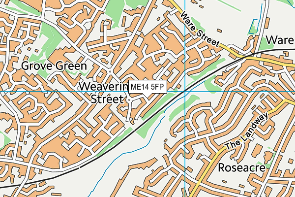 ME14 5FP map - OS VectorMap District (Ordnance Survey)