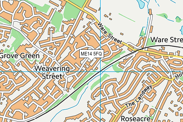ME14 5FQ map - OS VectorMap District (Ordnance Survey)