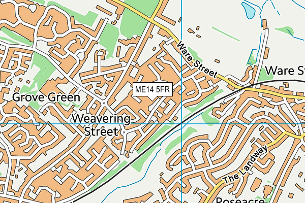 ME14 5FR map - OS VectorMap District (Ordnance Survey)