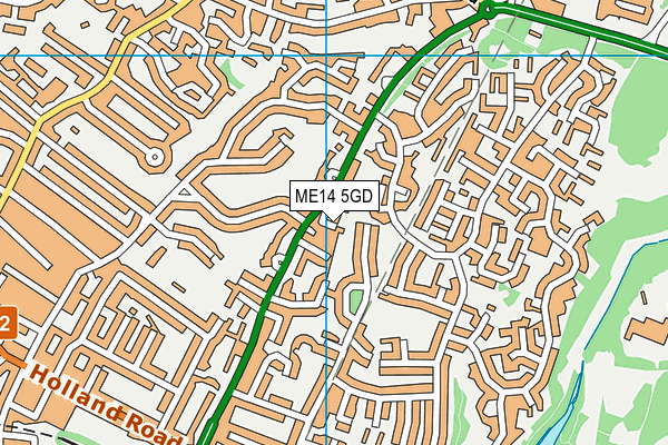 ME14 5GD map - OS VectorMap District (Ordnance Survey)